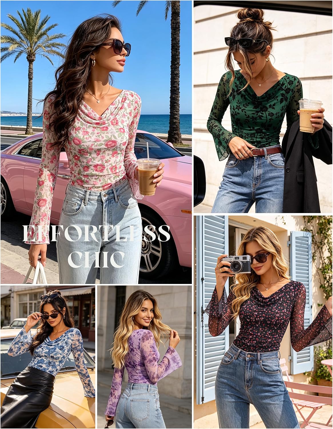 GRACE KARIN Women Boho Mesh