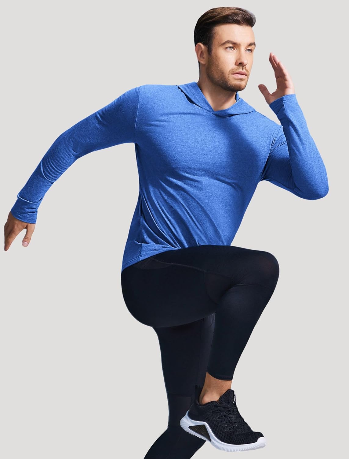 PINSPARK Men's Lightweight Pullover Hoodie Long Sleeve Sweatshirt - Image 4