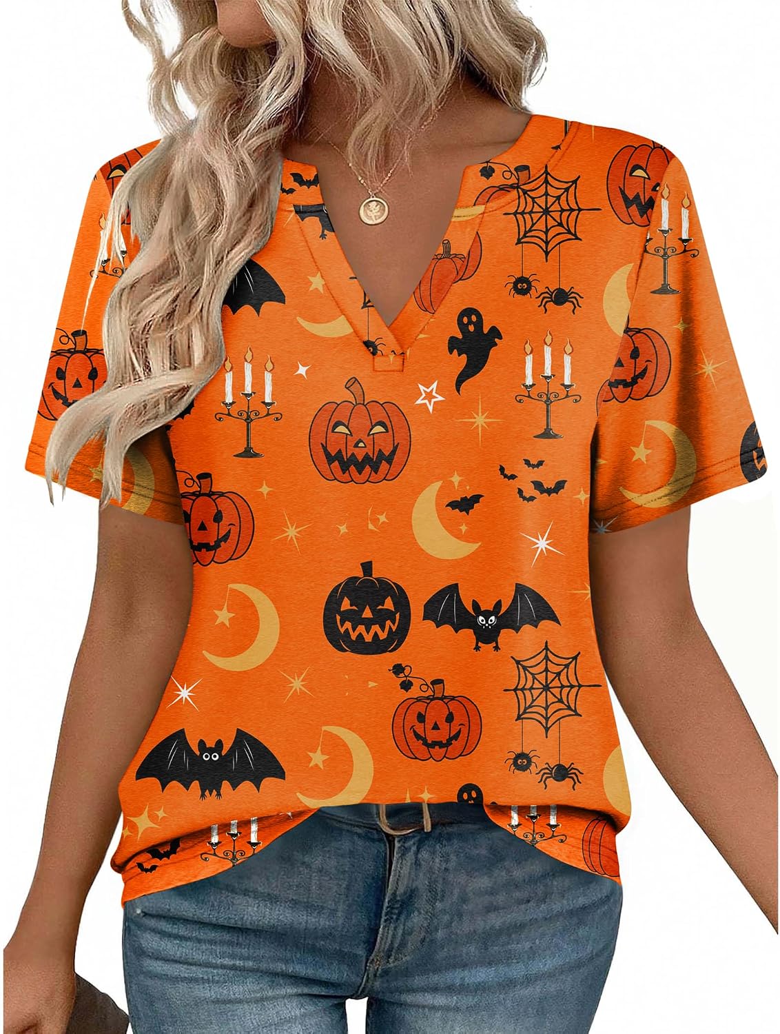 Zeagoo Womens Tops Short Sleeve V Neck Tee Shirts Cute Dressy Casual