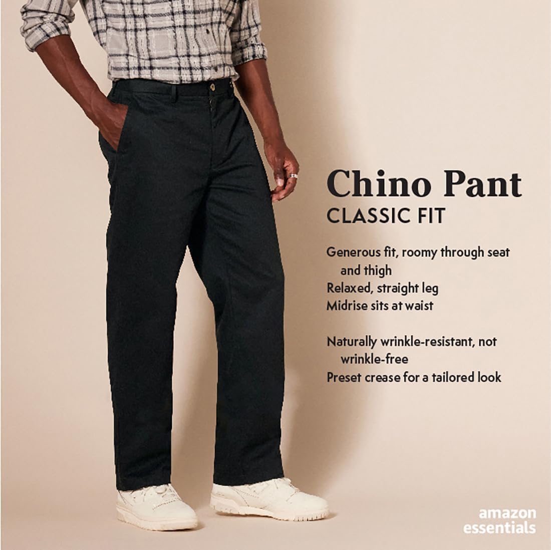Amazon Essentials Men's Classic-Fit Wrinkle-Resistant