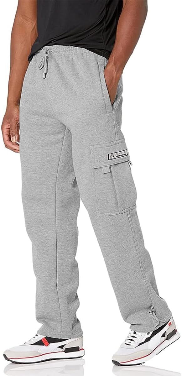Men's Cargo Sweatpants Casual Fleece