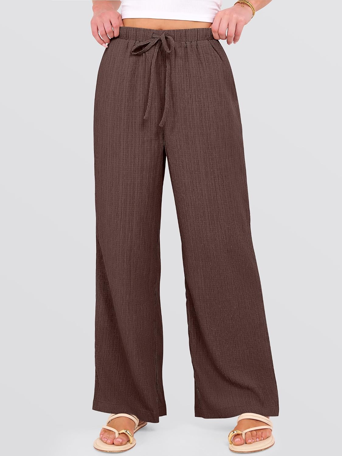 ANRABESS Womens Wide Leg Casual
