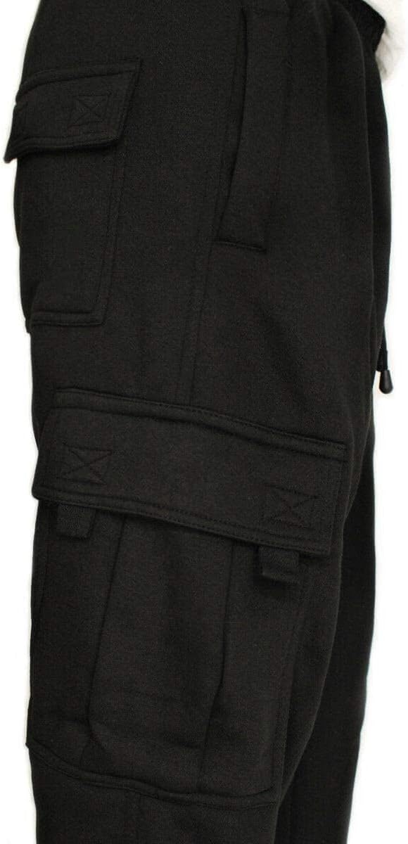 Men's Cargo Sweatpants Casual Fleece