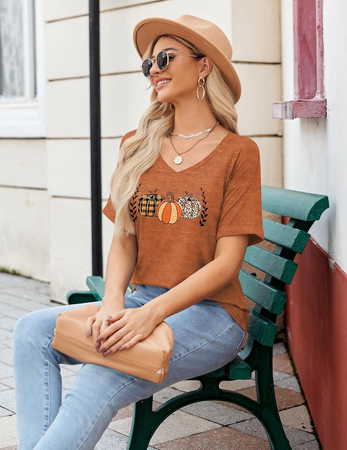 Zeagoo Womens Summer Tops Short