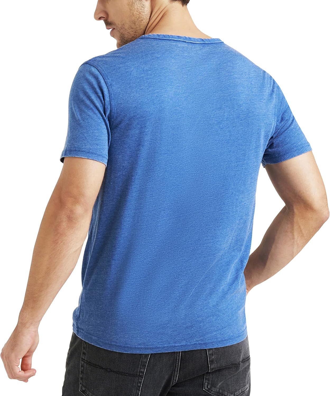 Lucky Brand Men's Venice Burnout Notch Neck Tee Shirt - Image 2