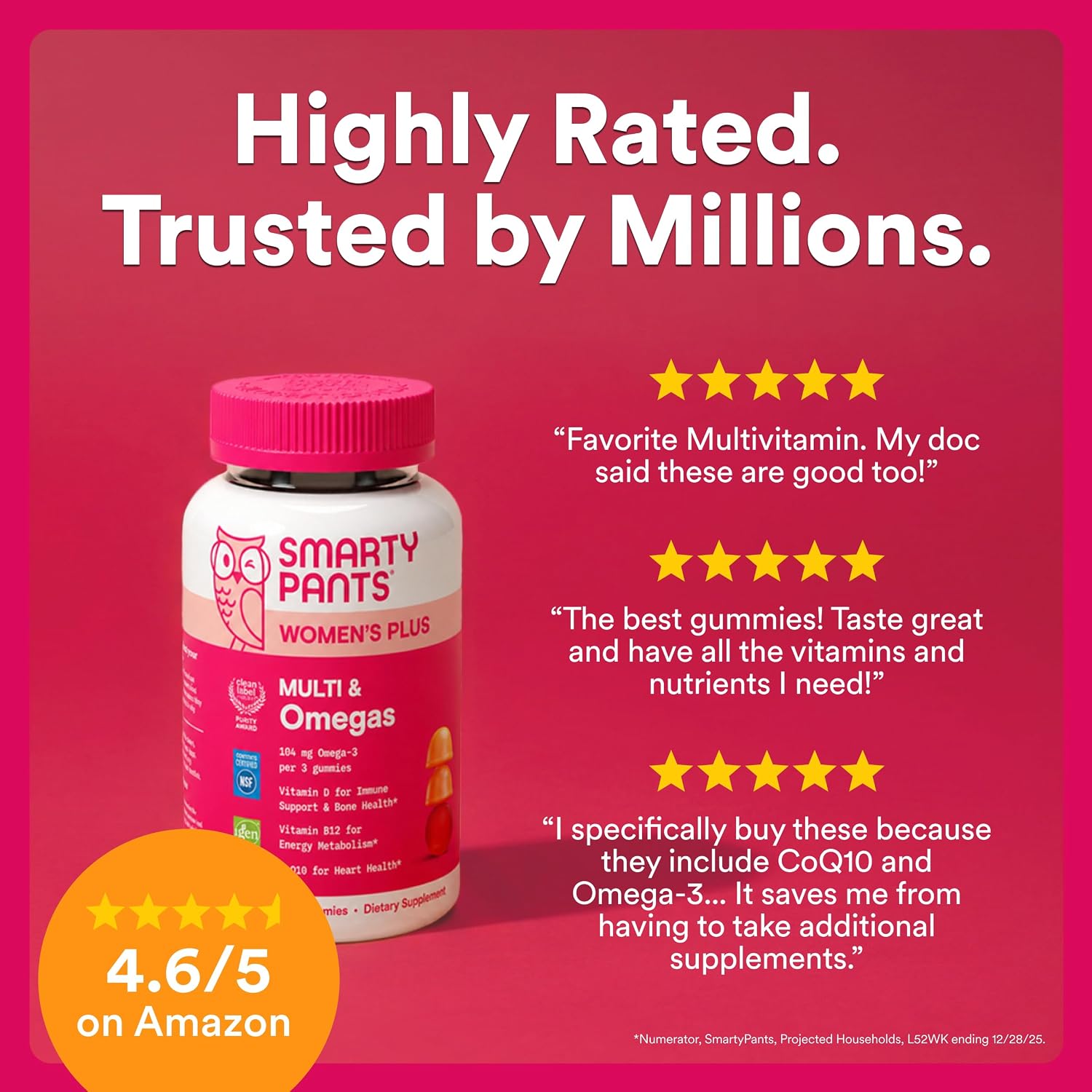 SmartyPants Women's Multivitamin Gummies, Vitamin