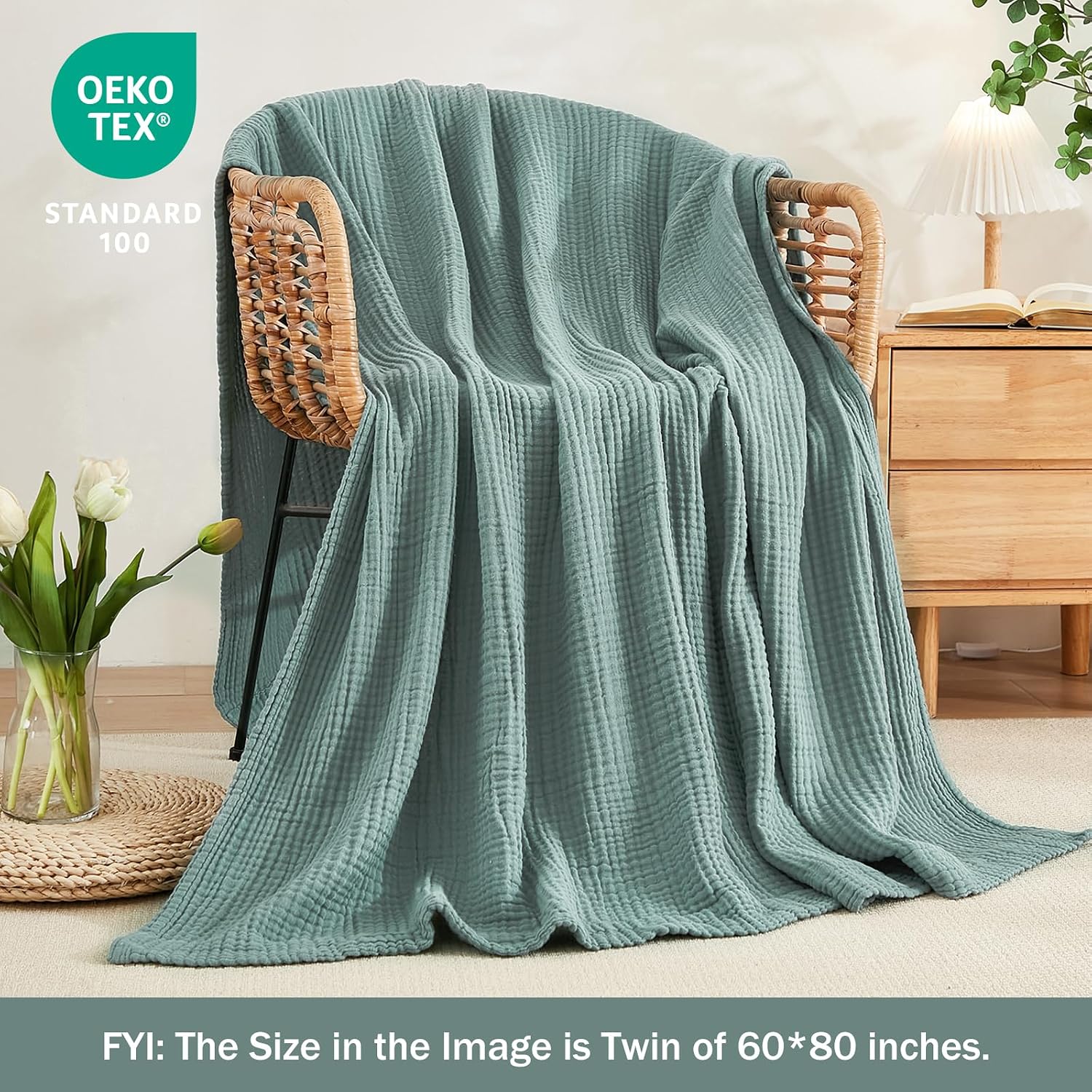 EMME Muslin Throw Blankets