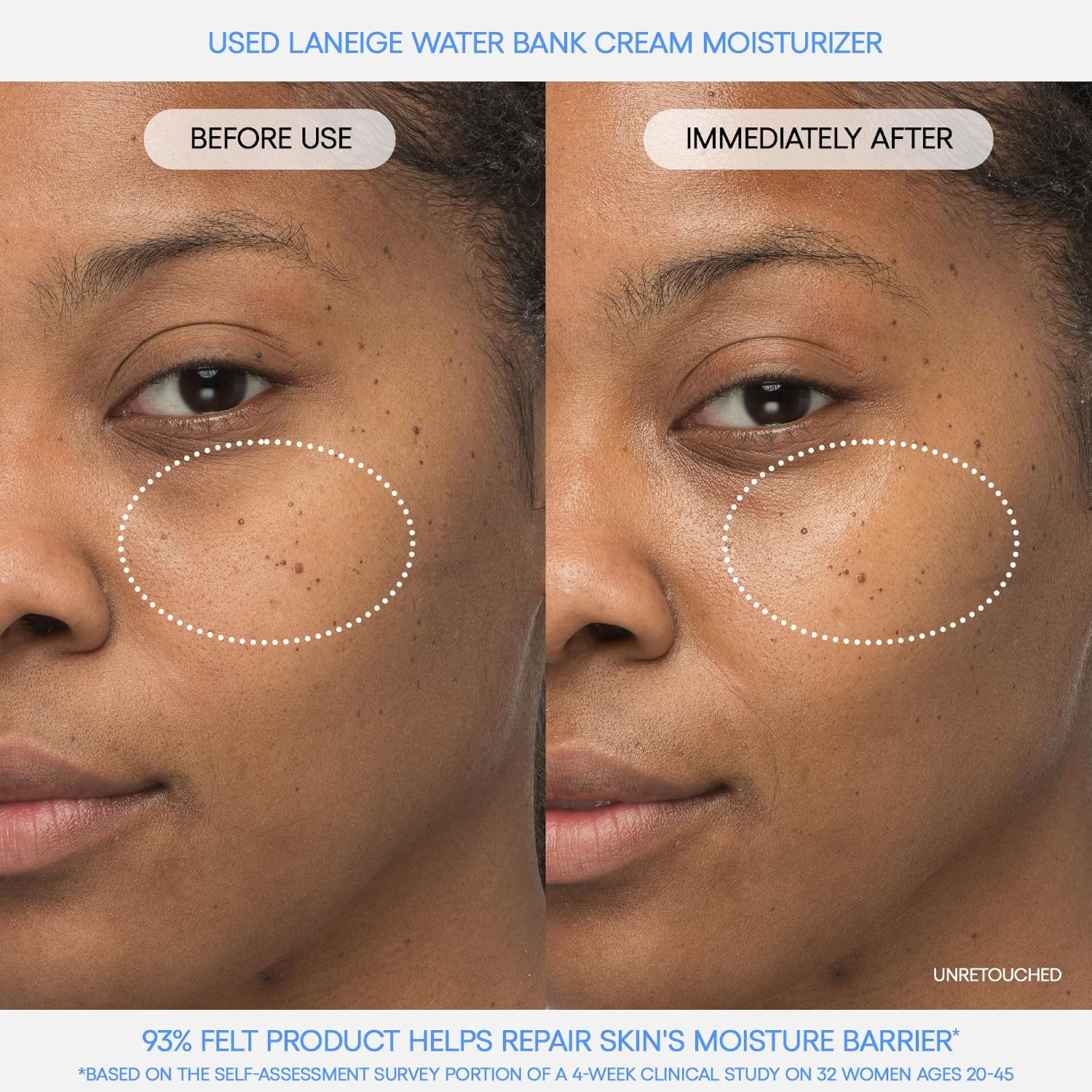 LANEIGE Water Bank Blue Hyaluronic Acid Cream Daily Face Moisturizer - Image 4