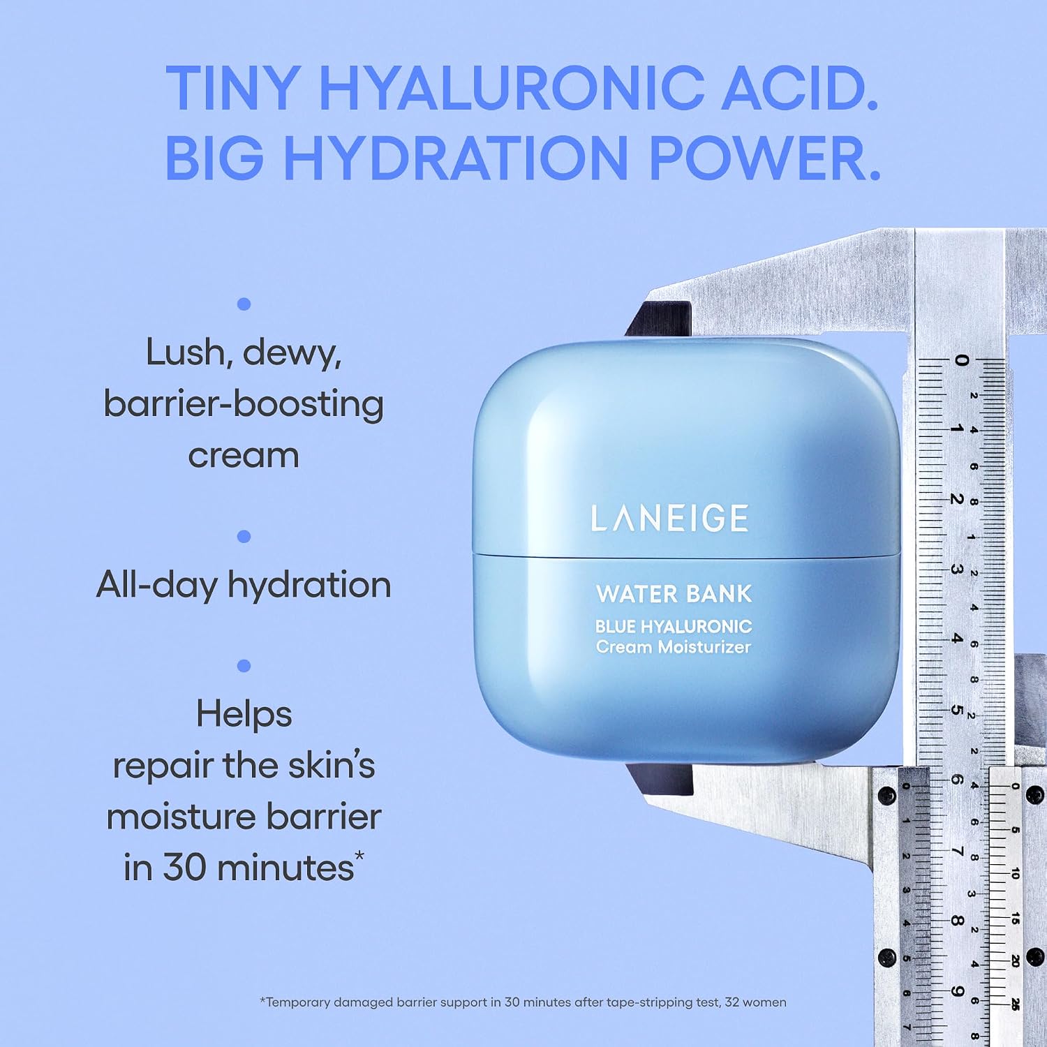 LANEIGE Water Bank Blue Hyaluronic Acid Cream Daily Face Moisturizer - Image 5