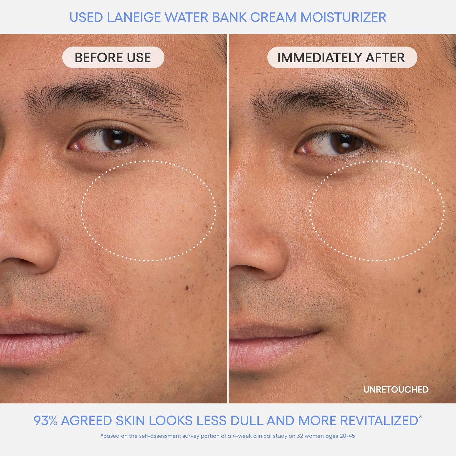 LANEIGE Water Bank Blue Hyaluronic Acid Cream Daily Face Moisturizer - Image 7