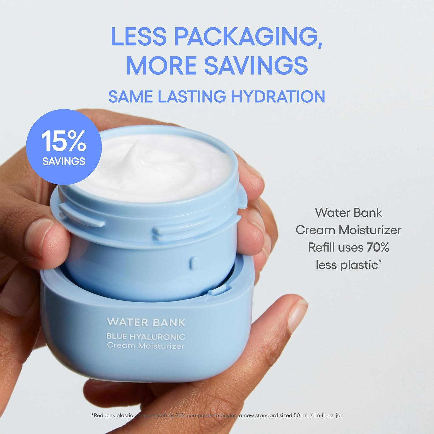 LANEIGE Water Bank Blue Hyaluronic Acid Cream Daily Face Moisturizer - Image 10