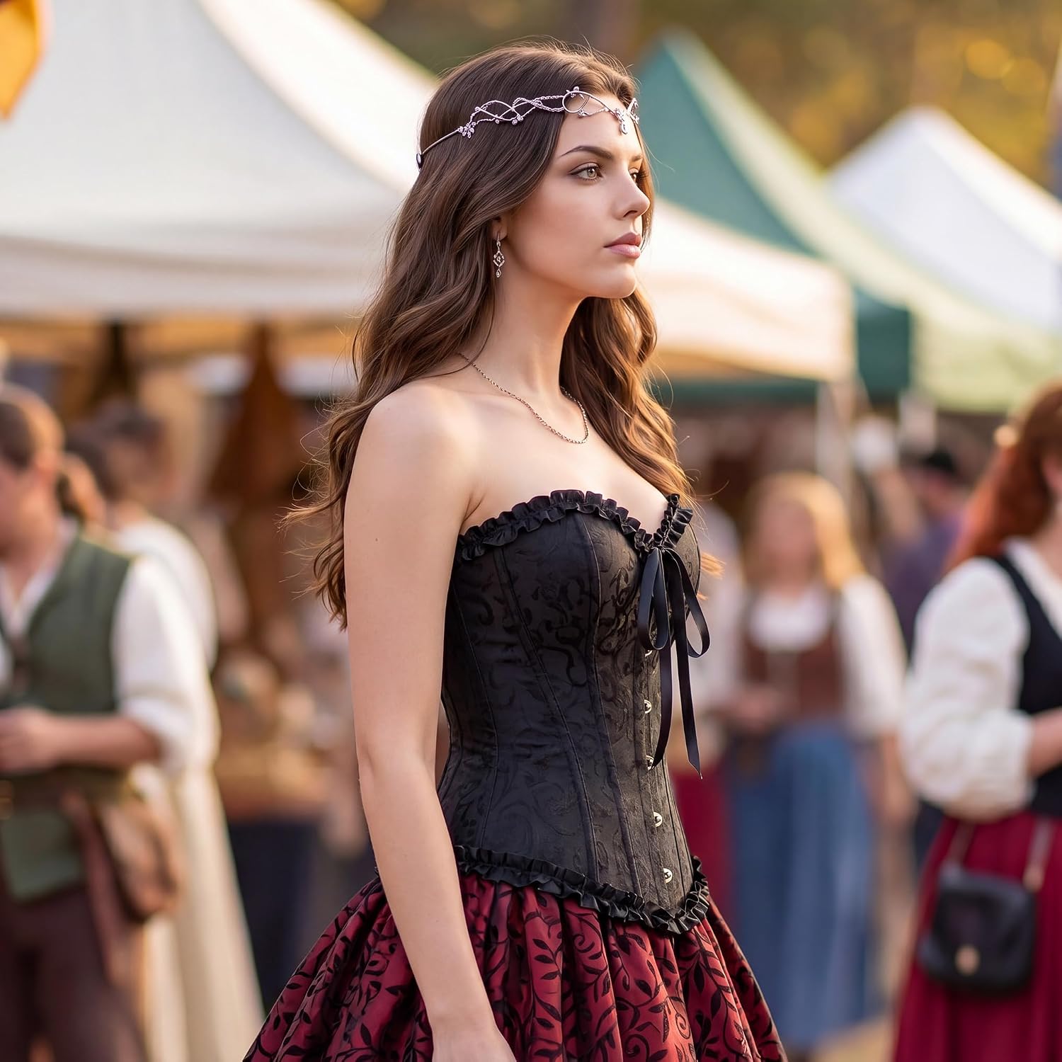 Women's Victorian Overbust Corset Top