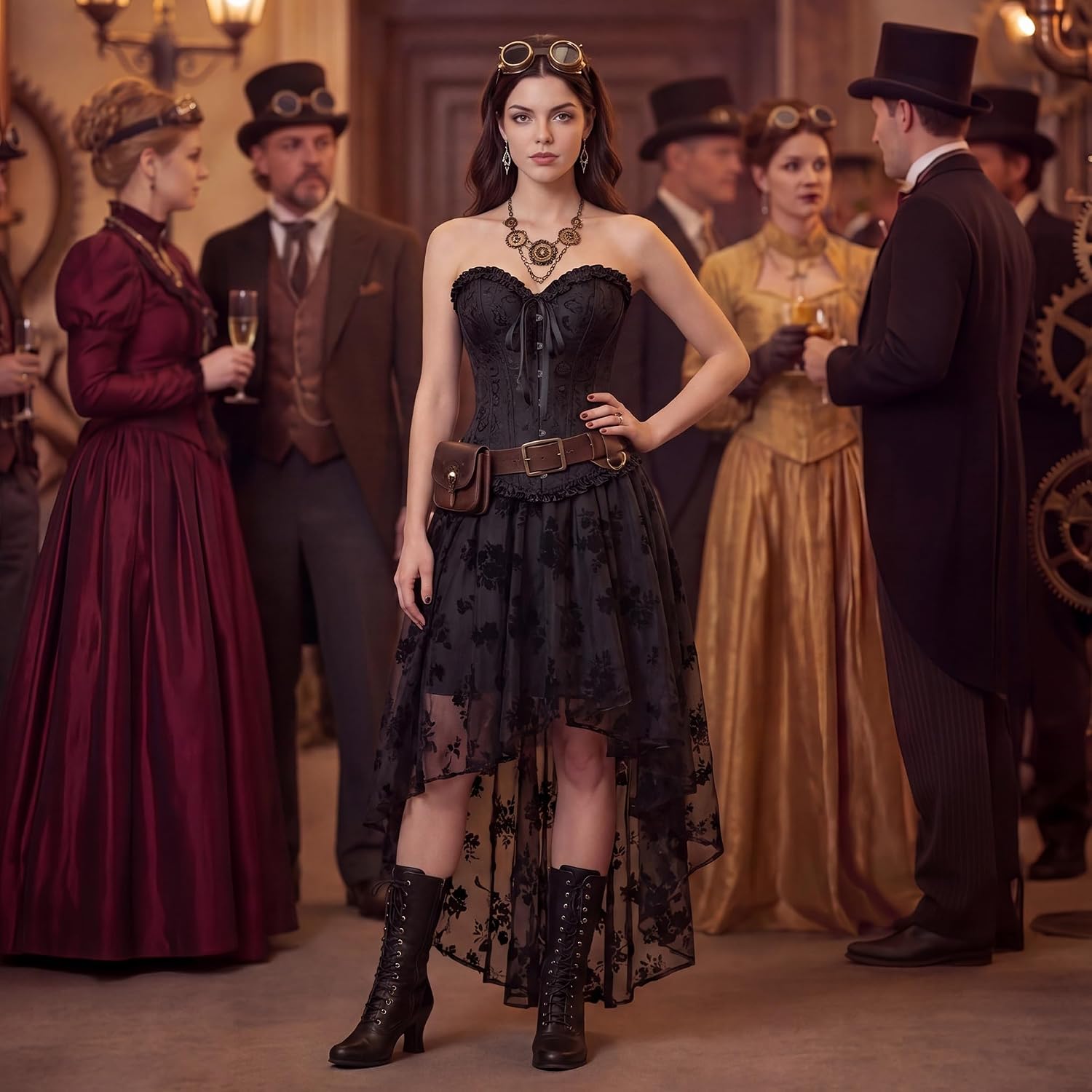 Women's Victorian Overbust Corset Top