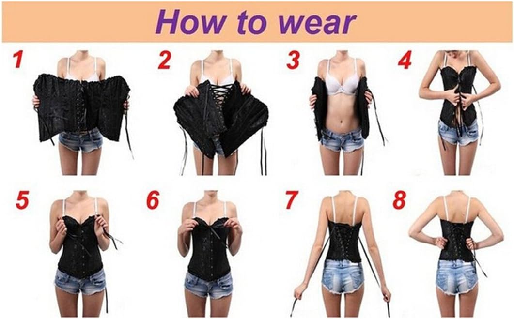 Women's Victorian Overbust Corset Top
