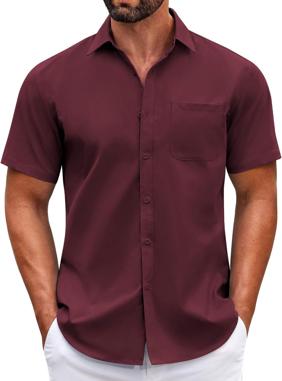 COOFANDY Mens Short Sleeve Casual