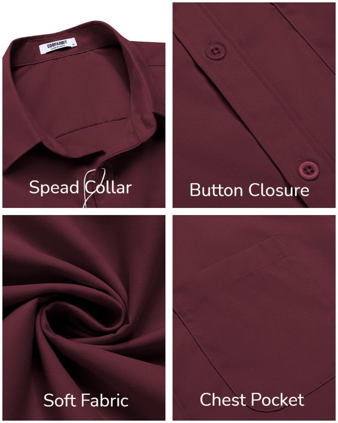 COOFANDY Mens Short Sleeve Casual