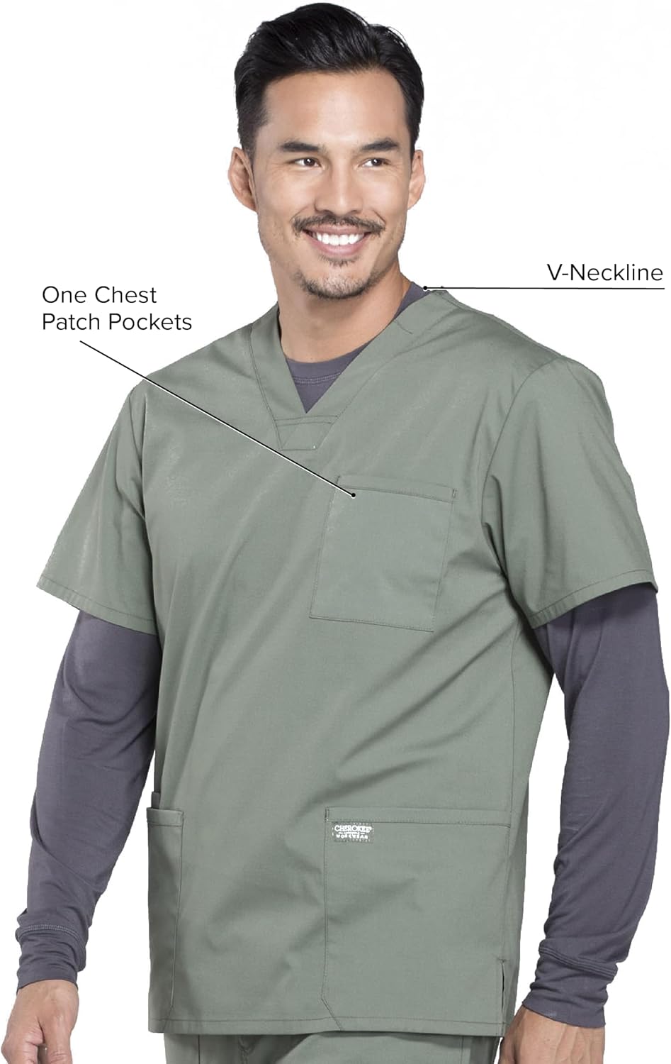 Cherokee WW Professionals Men's V-Neck