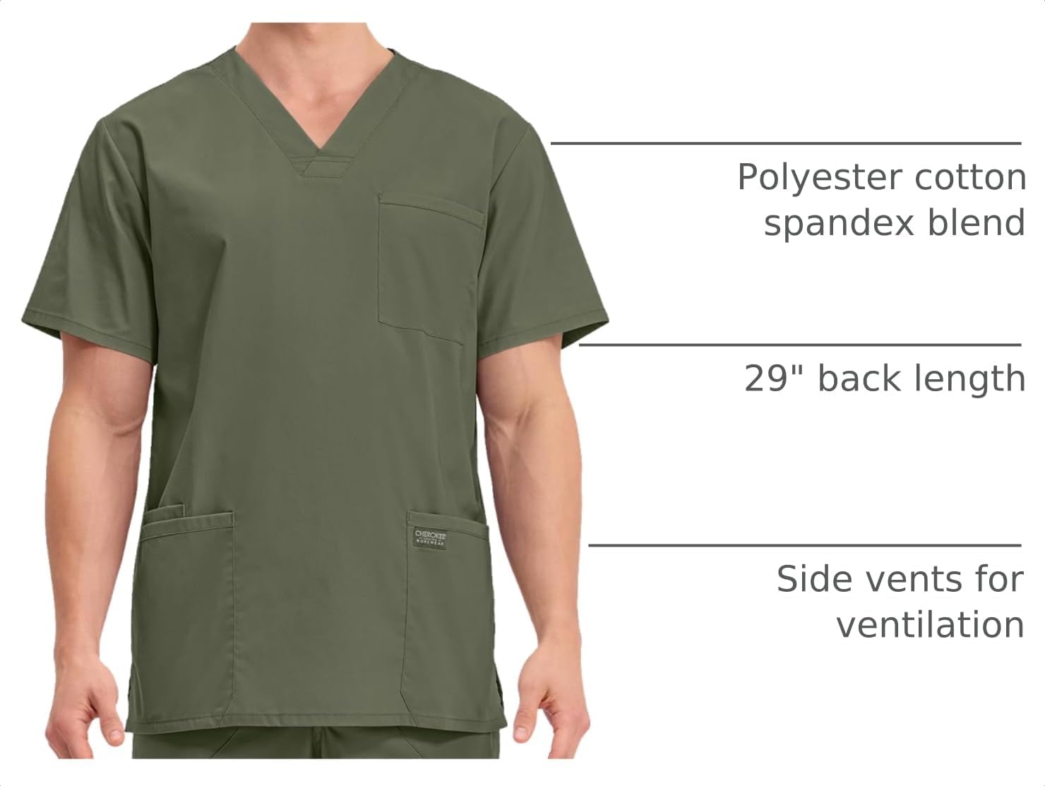 Cherokee WW Professionals Men's V-Neck