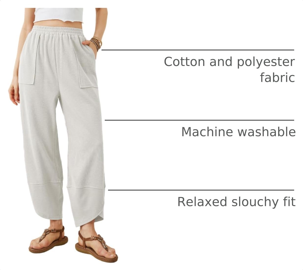Xiaoxuemeng Womens Baggy Wide Leg