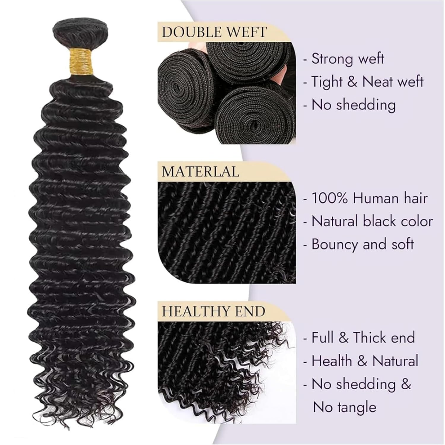 12A Deep Wave Human Hair