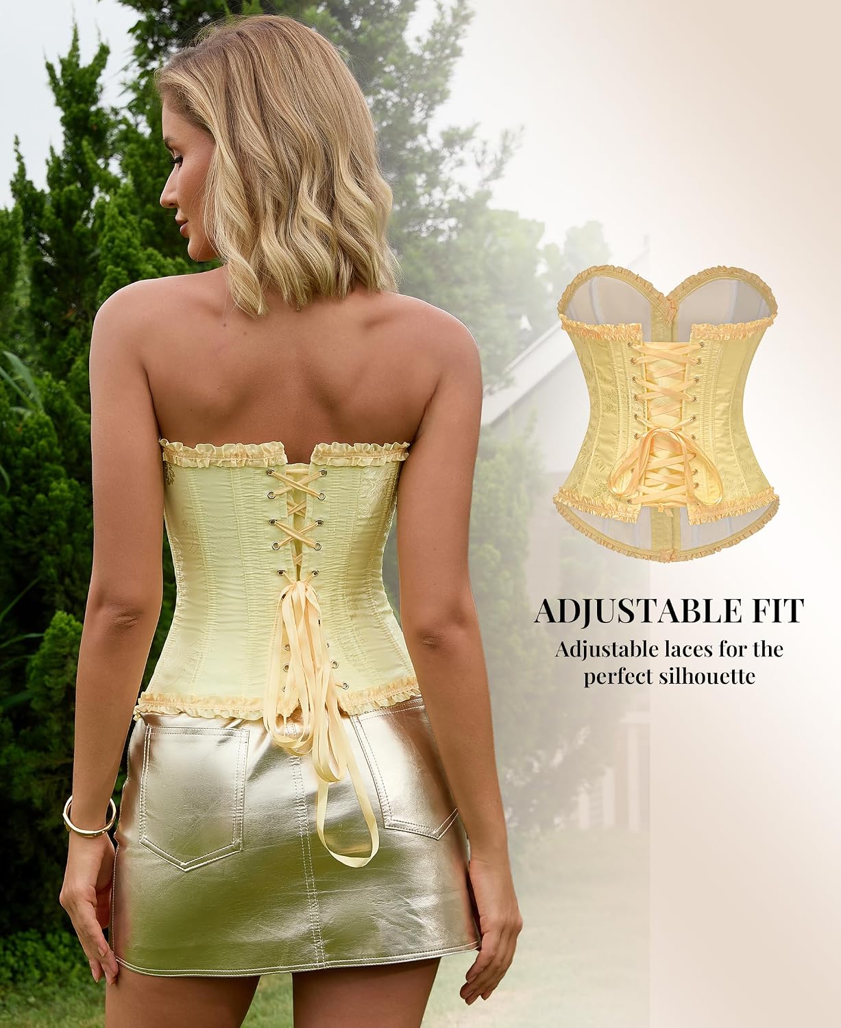 SZIVYSHI 14-Bone Overbust Corset Top - Image 7