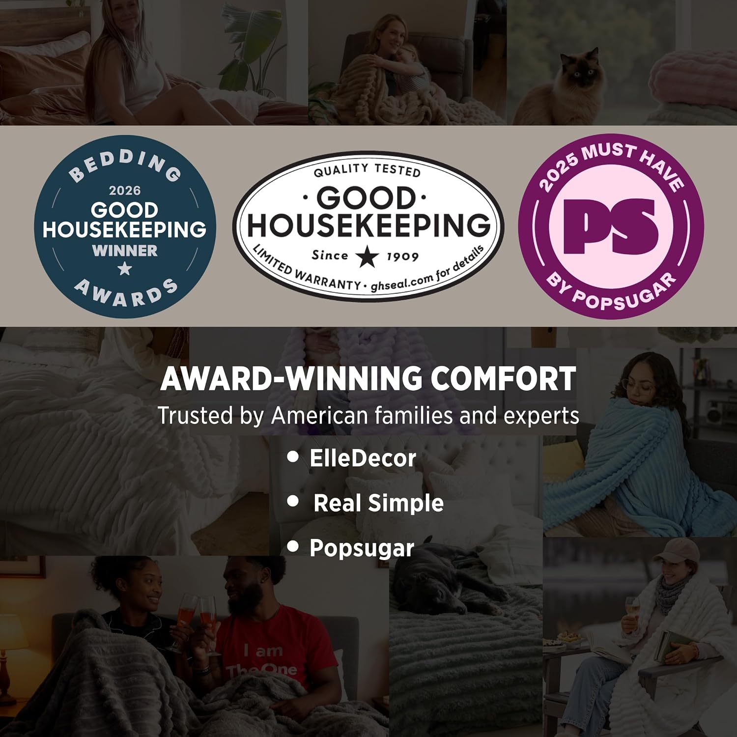 Bedsure GentleSoft White Throw Blanket