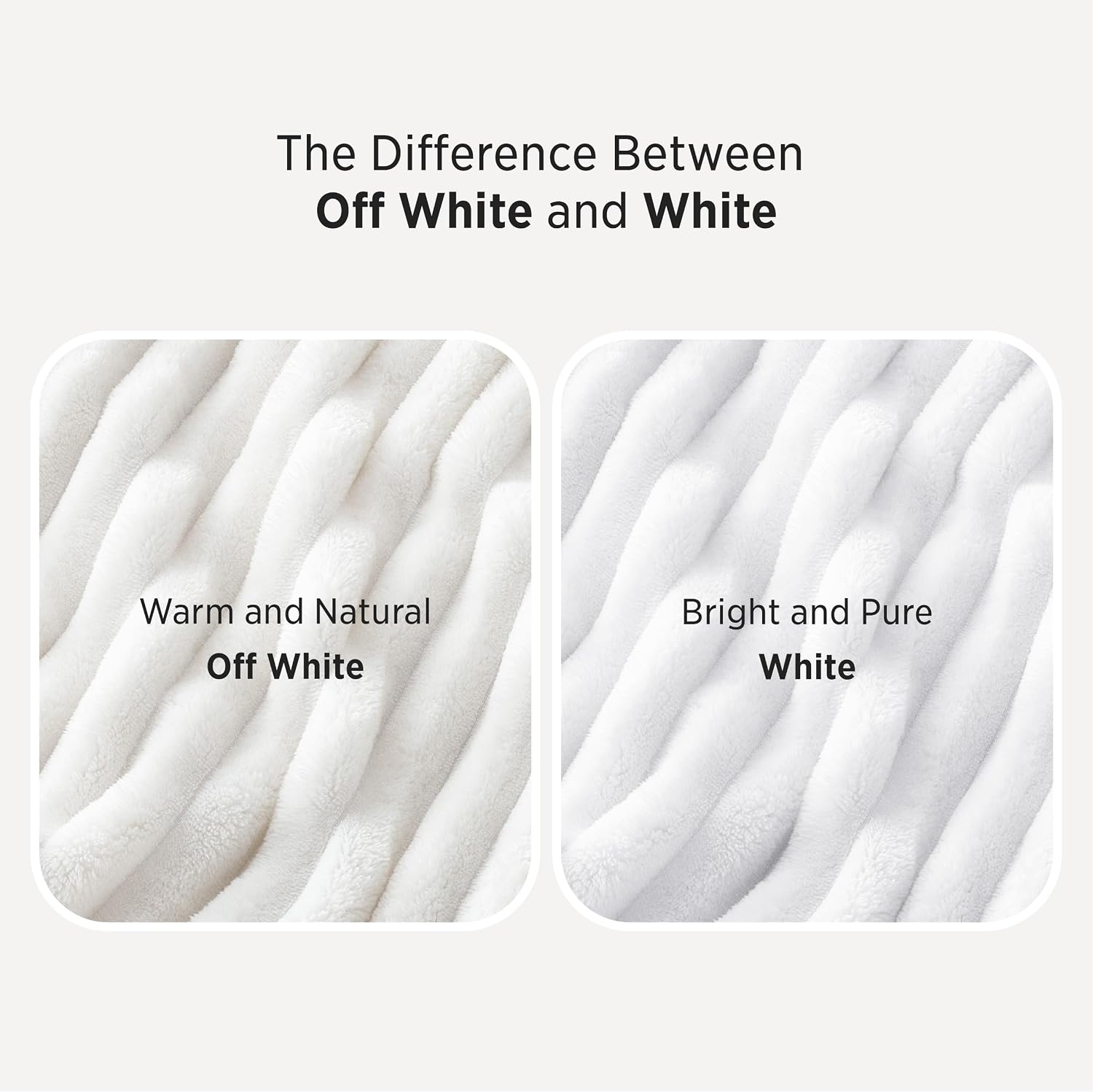 Bedsure GentleSoft White Throw Blanket