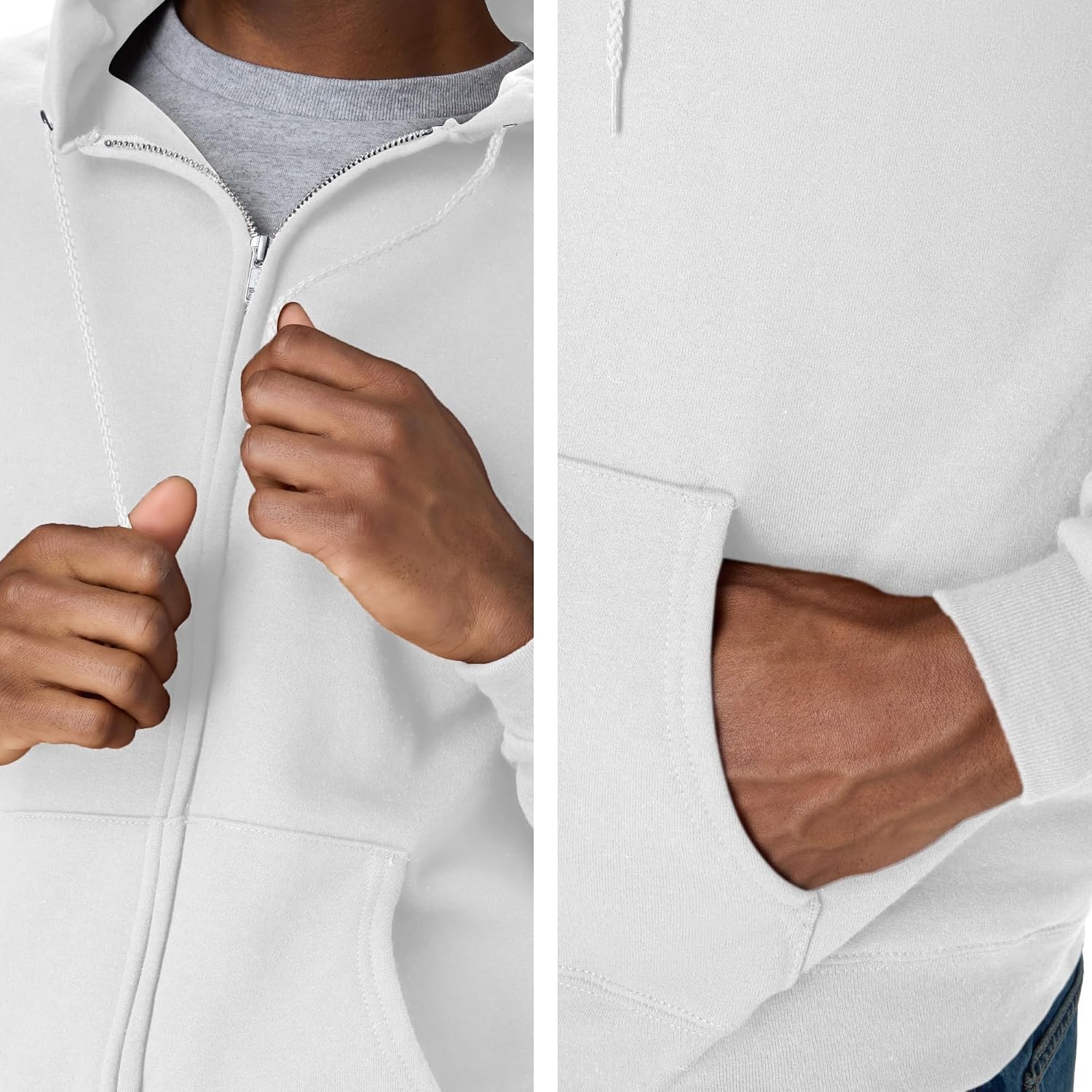 Hanes Men's Zip-up Hoodie, Ecosmart
