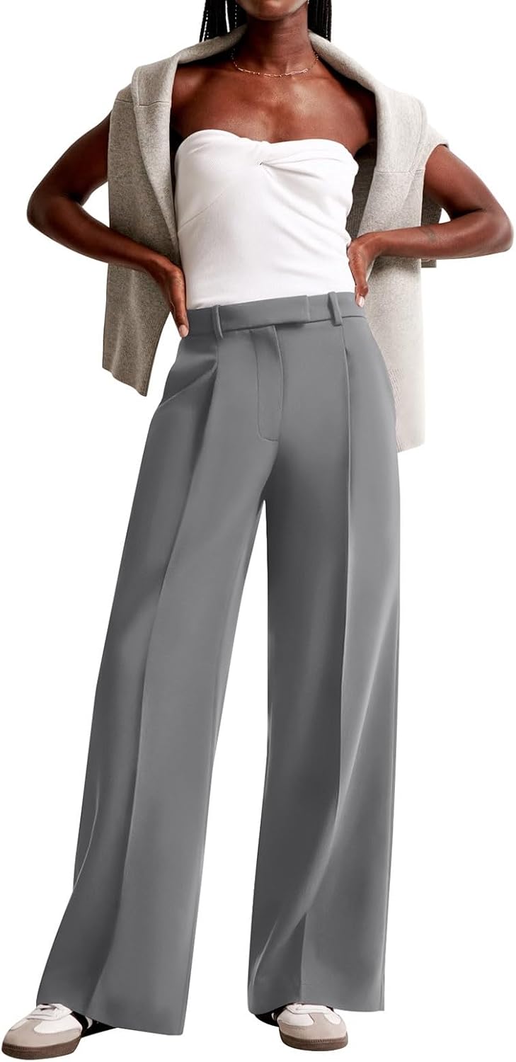 NIMIN Women Wide Leg Work Pants Dress Trousers - Image 6