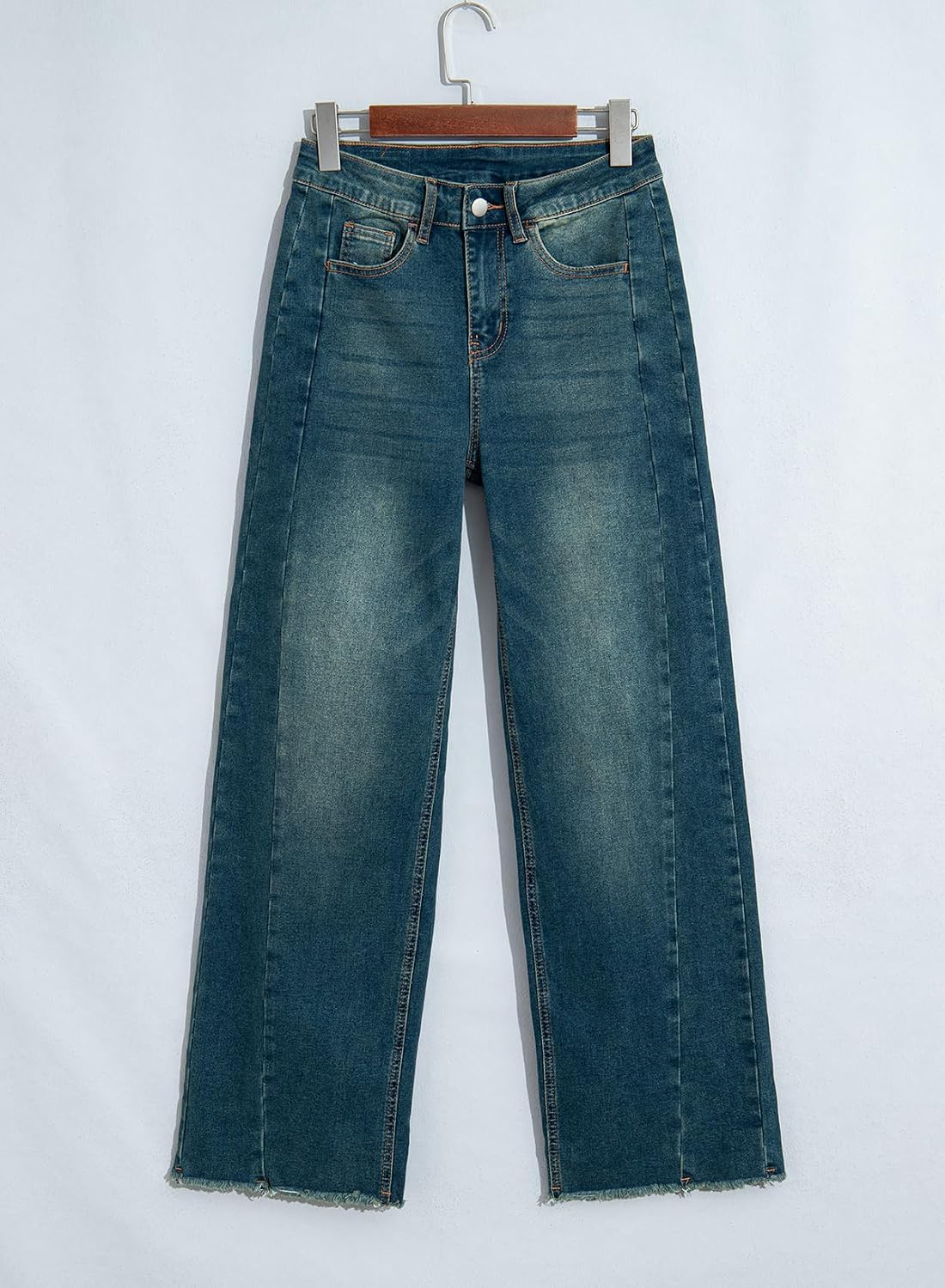Sidefeel Women's Wide Leg Jeans High Waisted Stretchy Denim Pants - Image 6