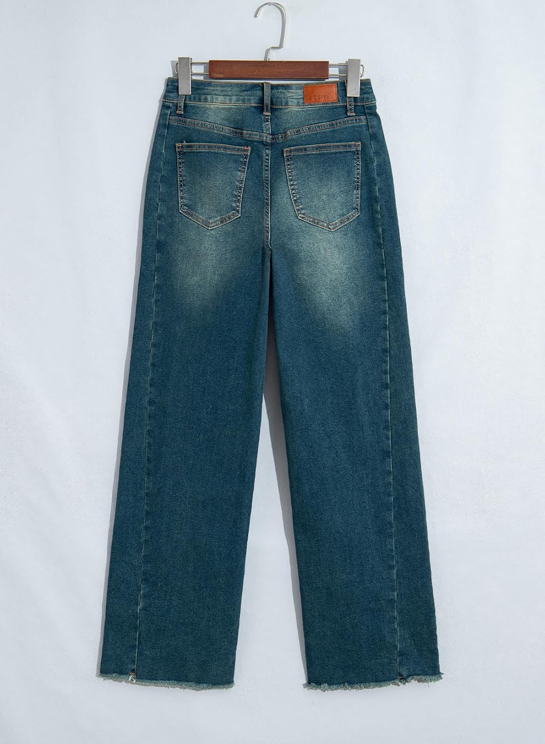 Sidefeel Women's Wide Leg Jeans High Waisted Stretchy Denim Pants - Image 7