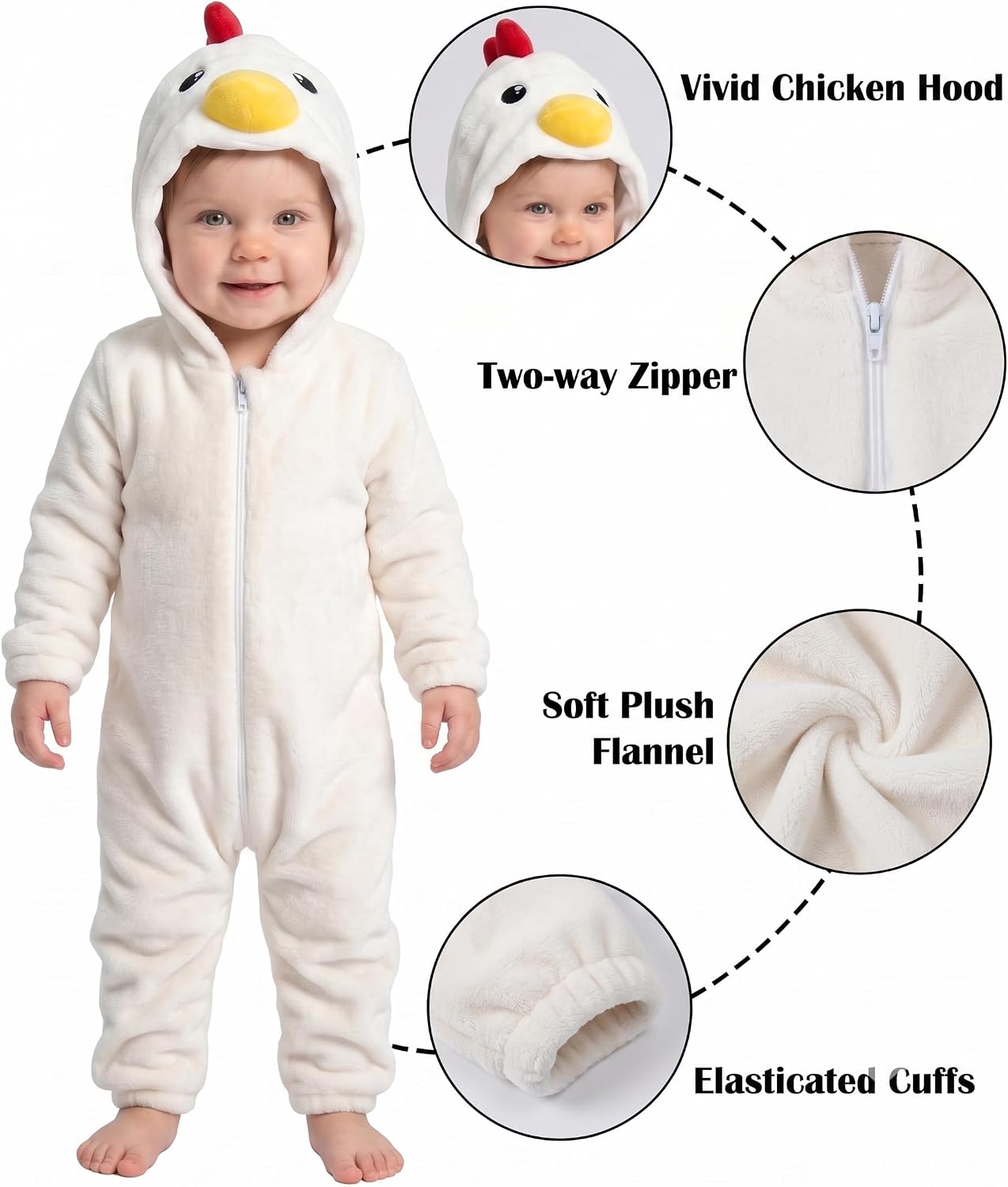 Unisex Baby Animal Costume Pajamas