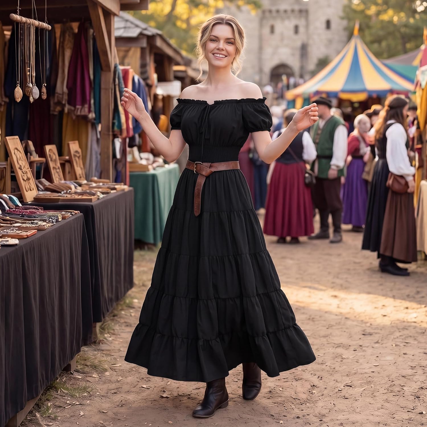 Zhitunemi Renaissance Costume Women Dress: