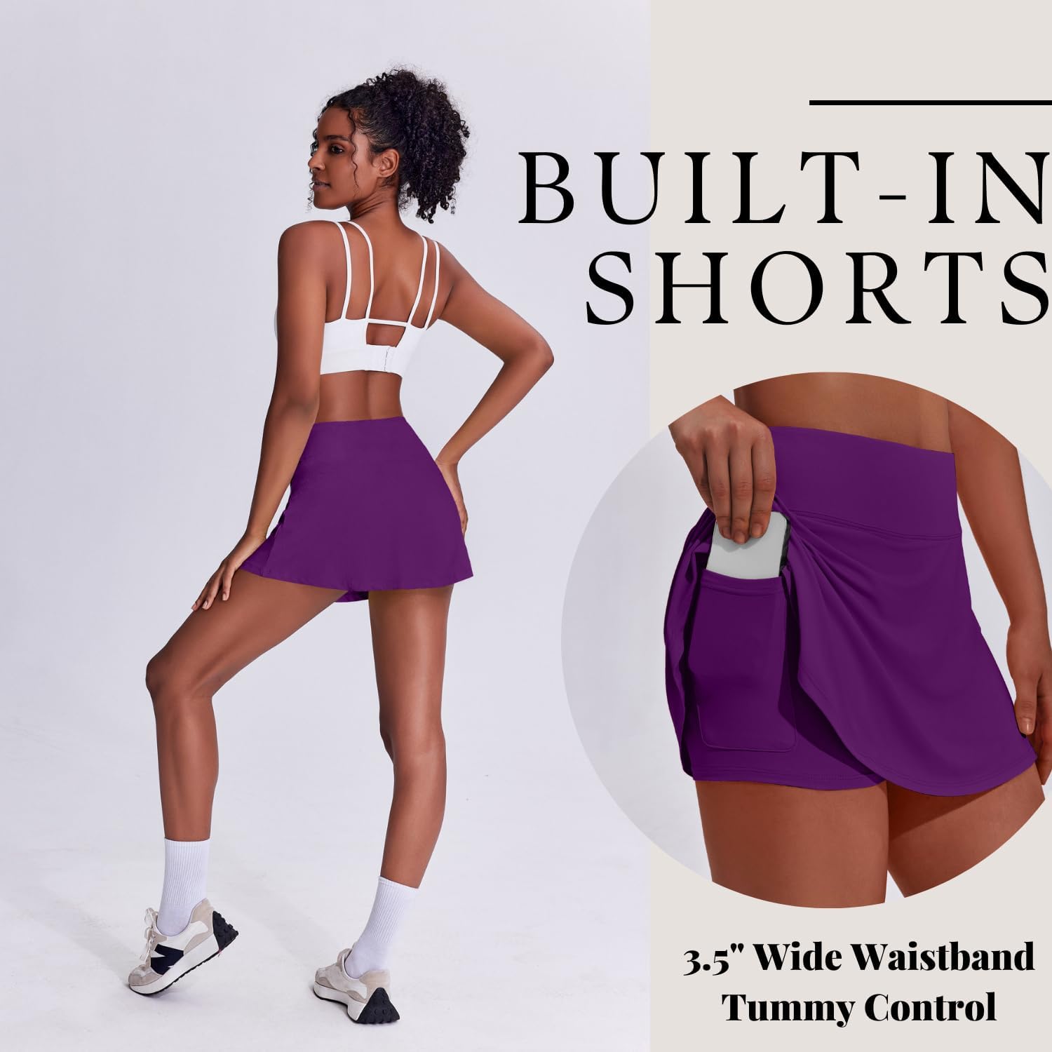 PINSPARK Tennis Skirts for Women