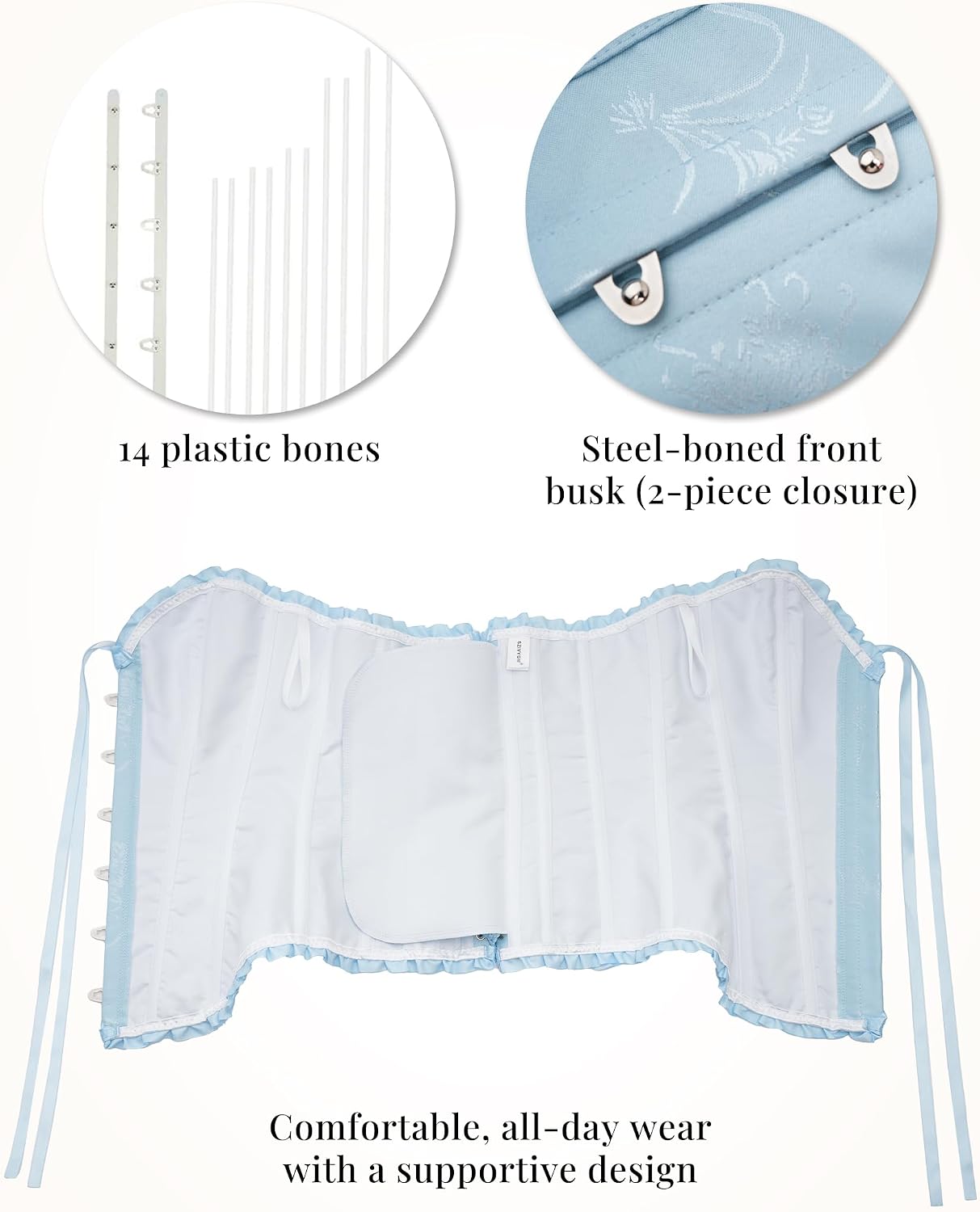 SZIVYSHI 14-Bone Overbust Corset Top - Image 5
