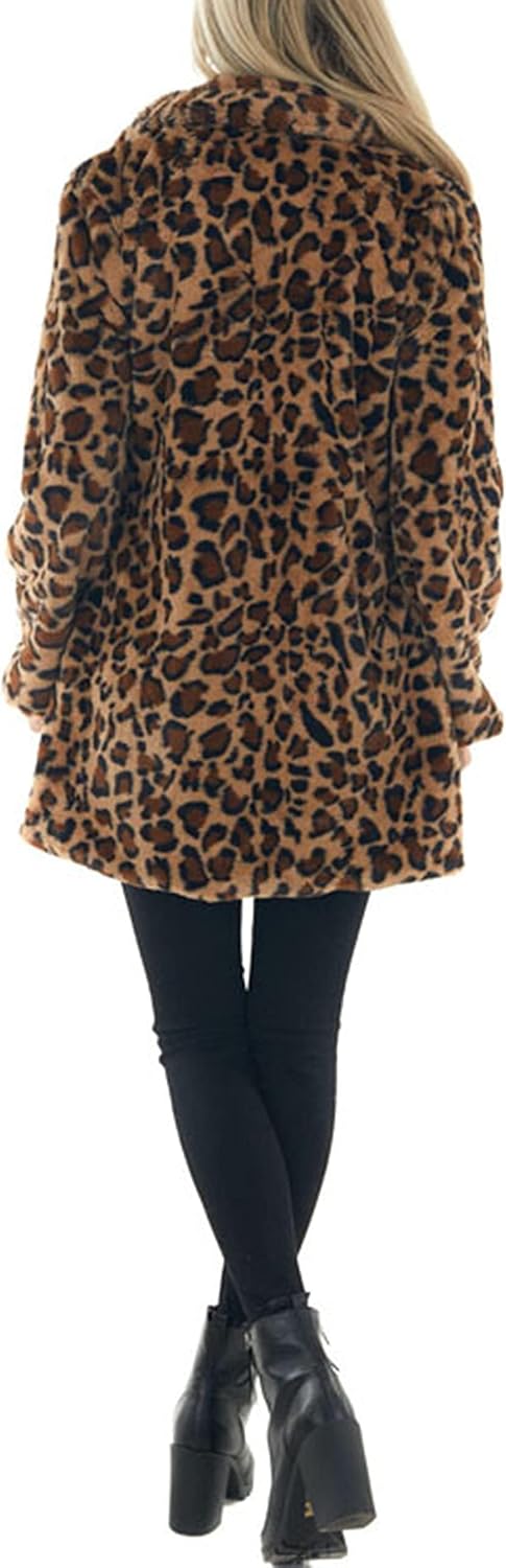 Women's Faux Fur Jackets Leopard