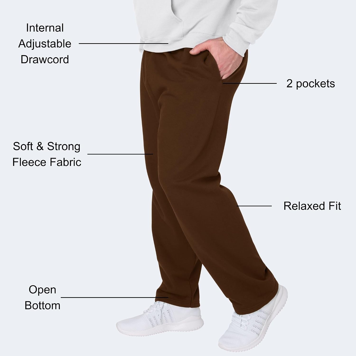 Hanes Men's EcoSmart Sweatpants, Athletic