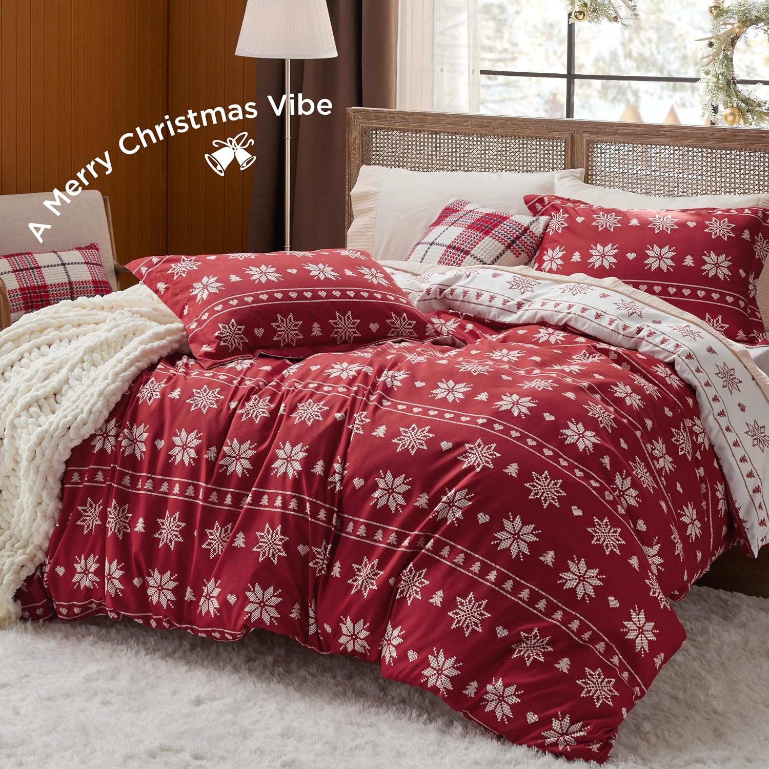 Bedsure Christmas Duvet Cover Queen