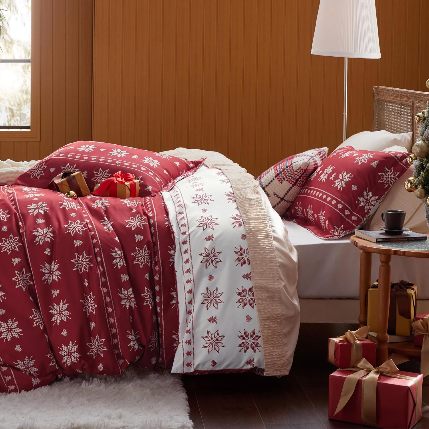 Bedsure Christmas Duvet Cover Queen