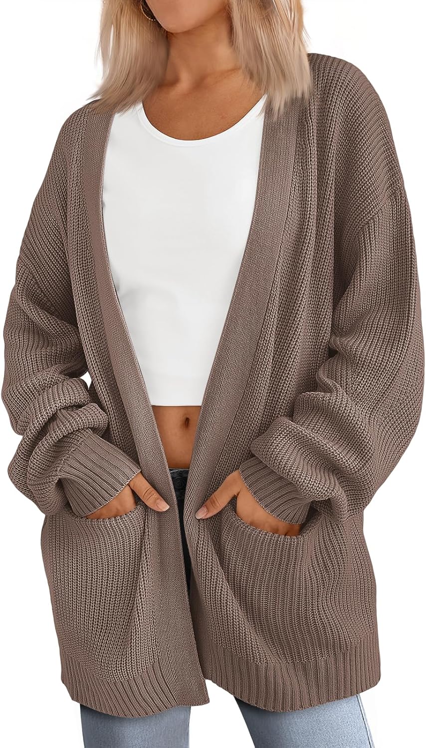 LILLUSORY Oversized Cardigan Sweaters for Women 2026 Fall Fashion Outfits