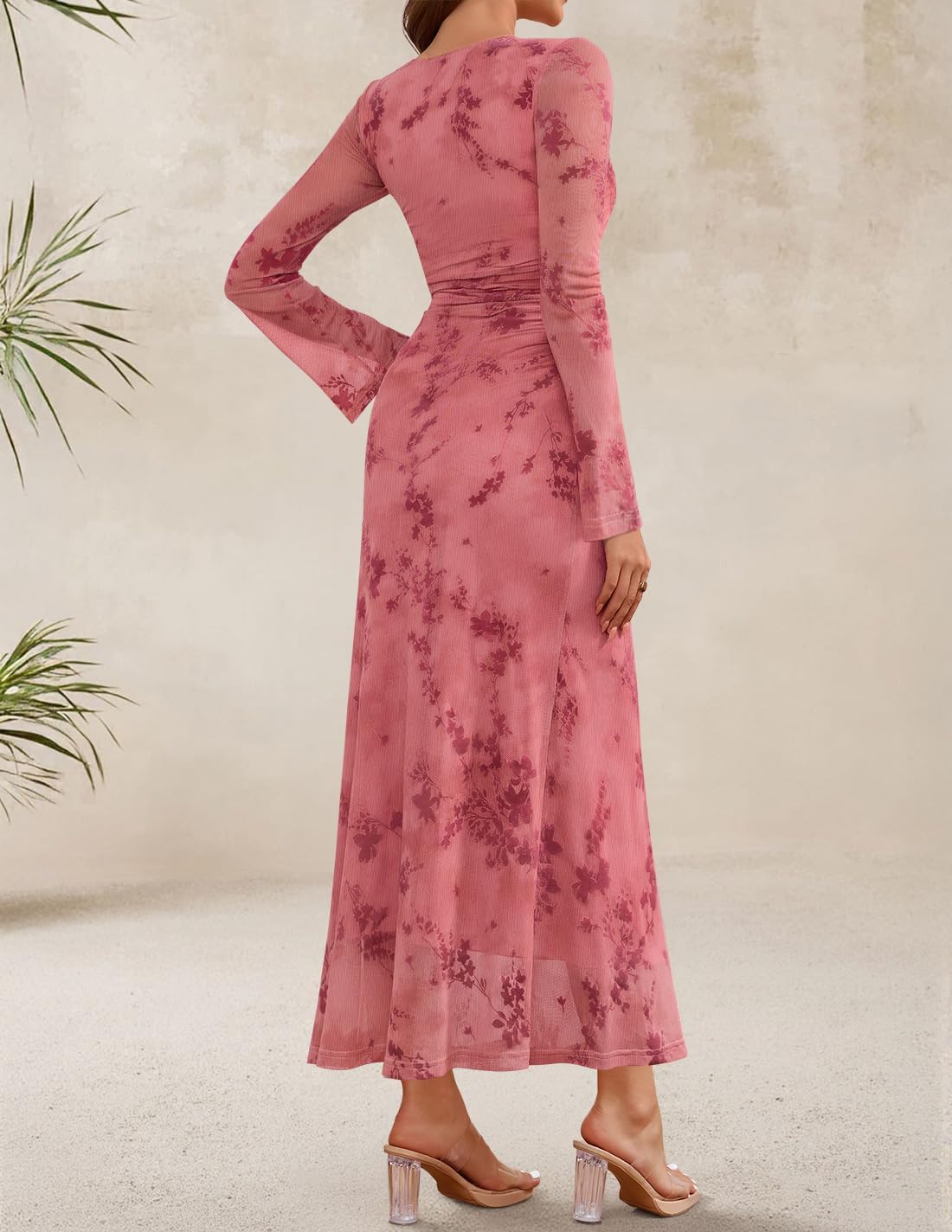 ZESICA Womens Long Sleeve Floral